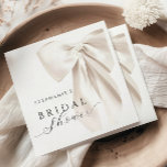 Guardanapo De Papel Chuva de Noiva Laço de Marfim Branco<br><div class="desc">Chuva de Noiva Laço de Marfim Branco</div>