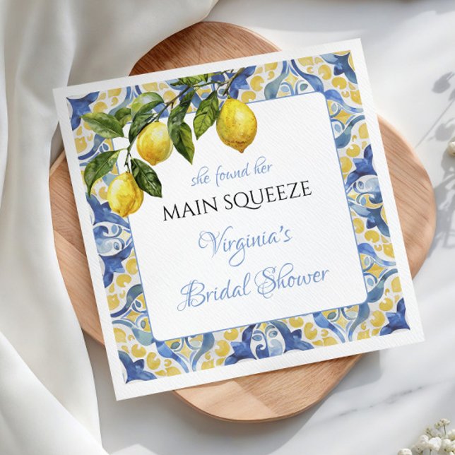 Guardanapo De Papel Chuva de Noiva Mediterrâneo Main Squeeze (Criador carregado)