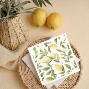 Guardanapo De Papel Chuva de Noiva Mediterrâneo Sorrento Limão Amarelo