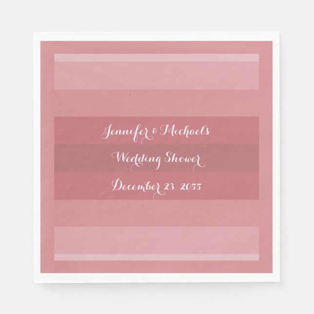 Guardanapo De Papel Chuva de Noivas em Rosa Desbotado, Papel para Fest (Frente)