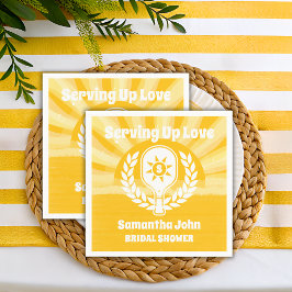 Guardanapo De Papel Chuva de Presentes de Noiva de Pickleball Sol Retr