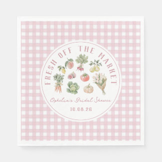 Guardanapo De Papel Chuva de Presentes de Noiva Rosa Fresco do Mercado