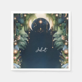 Guardanapo De Papel Chuva de Presentes Mágico Sonho Estrelas Místicas 