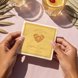 Guardanapo De Papel Chuva Tropical Retro Palmeira Picles Festa de Chá 