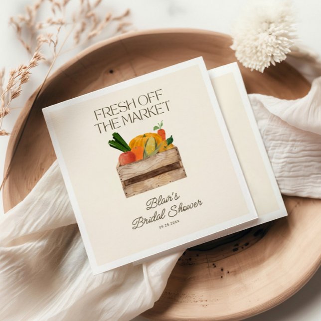 Guardanapo De Papel Chuveiro de Noiva Fresh Off The Market (Criador carregado)