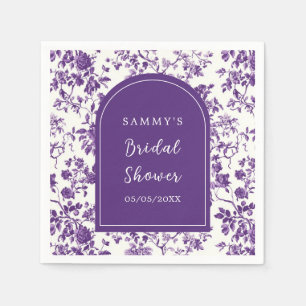 Guardanapo De Papel Chuveiro Nupcial Antigo Estilo Chinês Roxo