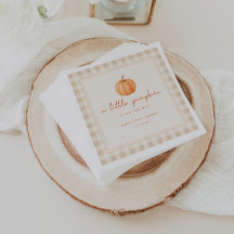 Chuvinha Minimalista "Little Pumpkin" para Chá de