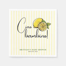 Ciao Bambino Lemon Chá de fraldas de Verão italian