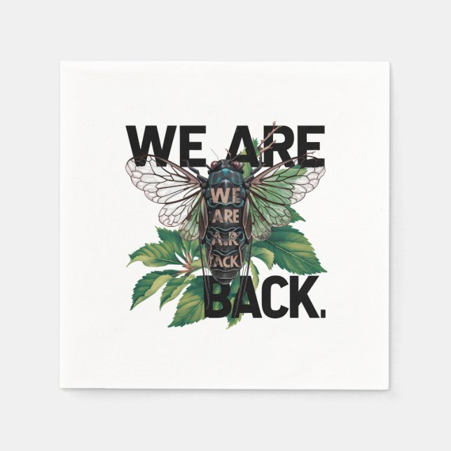 Guardanapo De Papel cicada-tshirt-design (Frente)