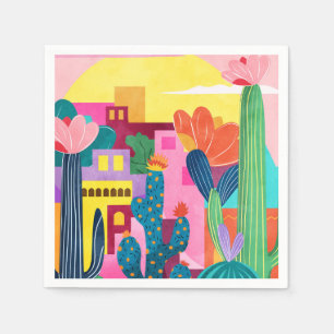 Guardanapo De Papel Cidade de Cactus