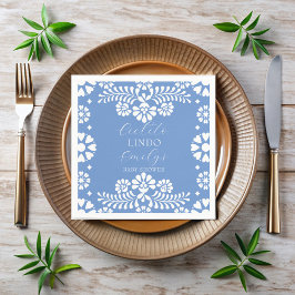 Guardanapo De Papel Cielito lindo azul empoeirado chá de fraldas mexic