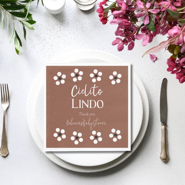 Guardanapo De Papel Cielito Lindo Talavera Chá de fraldas Fiesta mexic (Criador carregado)