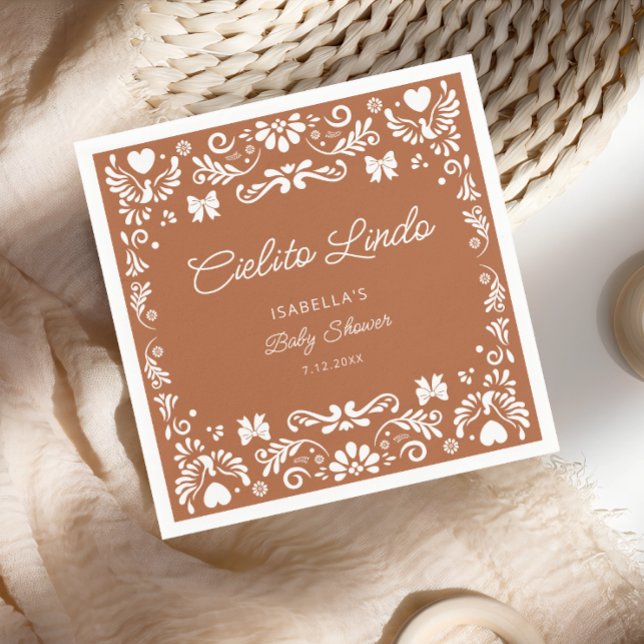 Guardanapo De Papel Cielito Lindo Talavera Chá de fraldas Mexicano Nap (Criador carregado)