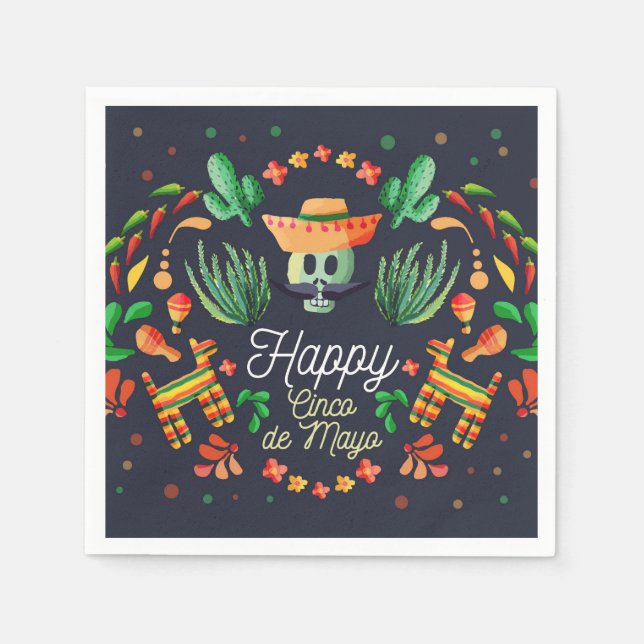 Guardanapo De Papel Cinco De Mayo Napkins (Frente)