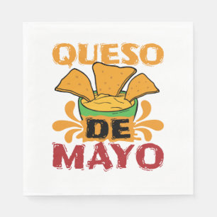 Guardanapo De Papel Cinco de Mayo Queijo Engraçado Trocadilho
