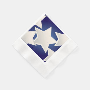 Guardanapo De Papel Cinco estrelas brancas