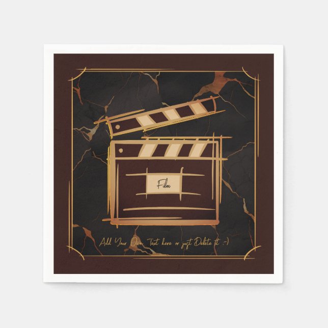 Guardanapo De Papel Cineasta, produtor de filmes, diretor, ator. (Frente)
