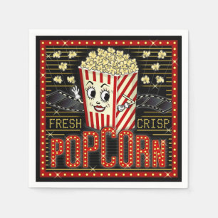 Guardanapo De Papel Cinema em cinema - Marquee Home Popcorn Personaliz
