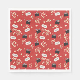Guardanapo De Papel Cinema Retro Popcorn