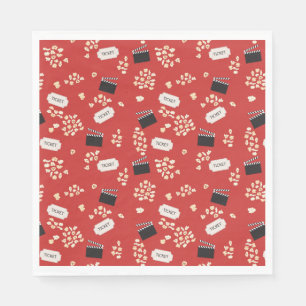Guardanapo De Papel Cinema Retro Popcorn