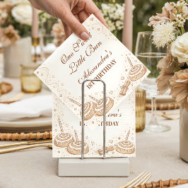 Guardanapo De Papel Cinnamon Swirl Little Bun Birthday