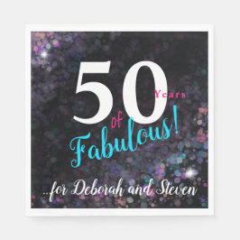 Guardanapo De Papel Cinquenta anos de brilho brilhante e brilhante