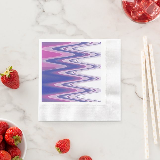 Guardanapo De Papel Cinza azul da Fuchsia (Insitu)