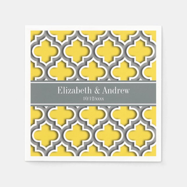 Guardanapo De Papel Cinza de abacaxi Dk marroquina #5DS Char Name Mono (Frente)