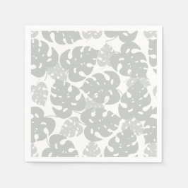 Guardanapo De Papel Cinza monstera para porta copos tropical
