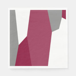 Guardanapo De Papel Cinza rosa e branco