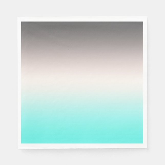 Guardanapo De Papel Cinza turquesa (Frente)