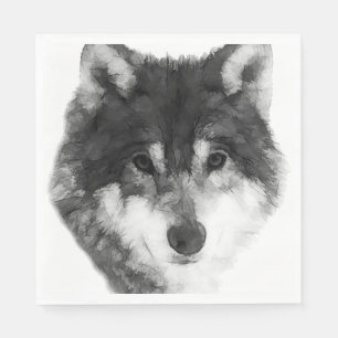 Guardanapo De Papel Cinza Wolf