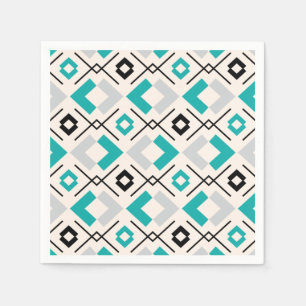 Guardanapo De Papel Cinzas escandinavas e geometria bege