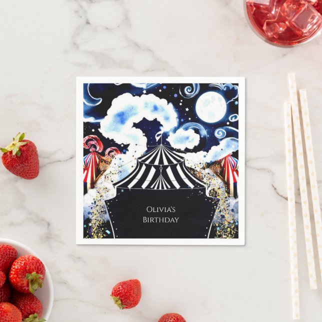 Guardanapo De Papel Circo Whimsical Pastel Aniversário (Insitu)