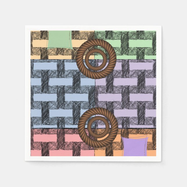 Guardanapo De Papel Circuito de Napkins (Frente)