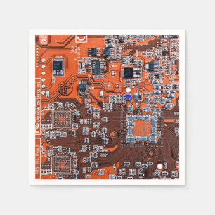 Guardanapo De Papel Circuito Impresso Conjunto PCB Circuito Laranja Co