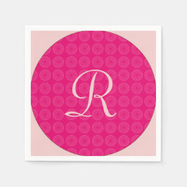 Guardanapo De Papel círculos rosa