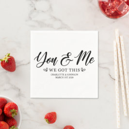 Guardanapo De Papel Citação de Amor de Casamento