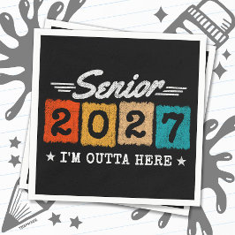 Guardanapo De Papel Citação de Formatura Fora Daqui Turma de 2027