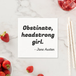 Guardanapo De Papel Citação de Orgulho e Preconceito II