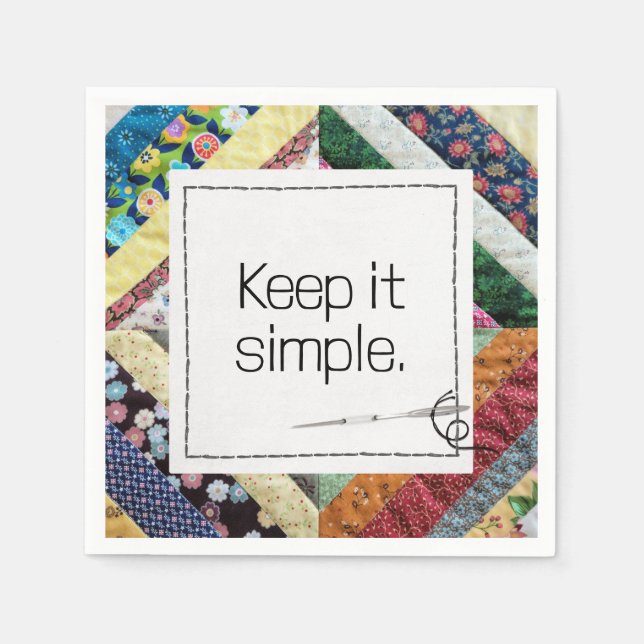 Guardanapo De Papel Citação Inspiracional em um Compartimento Feito à  (Frente)