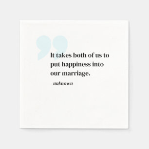 Guardanapo De Papel Citação Personalizada ou Música Lyrics Casamento N