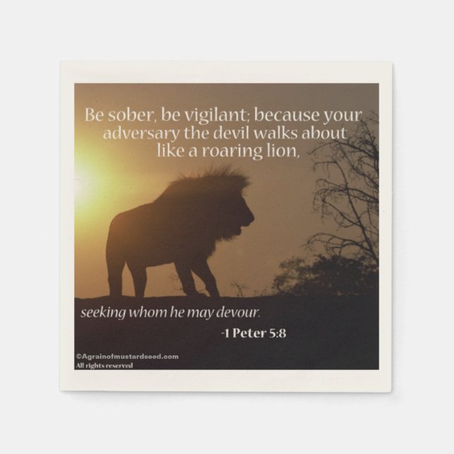 Guardanapo De Papel Citações Religiosas (Frente)