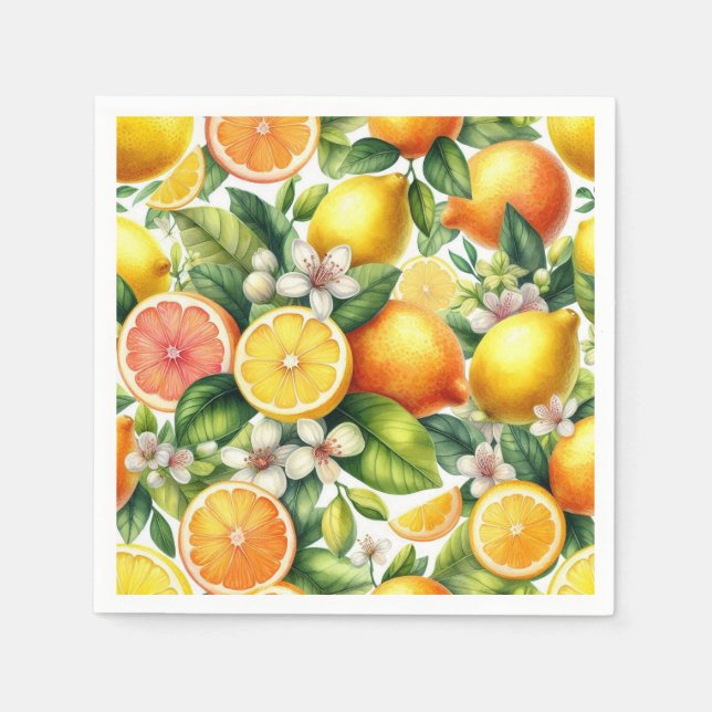 Guardanapo De Papel Citrus Bloom (Frente)