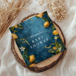 Guardanapo De Papel Citrus Blossom Blue Baby Shower