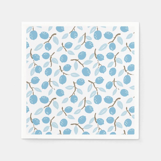 Guardanapo De Papel Citrus Charm Blue (Frente)