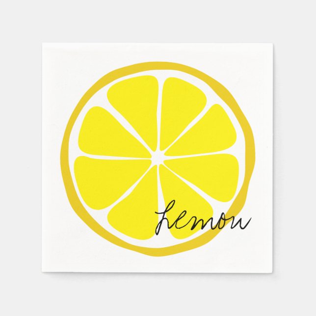 Guardanapo De Papel Citrus Lemon Paper Napkin (Frente)
