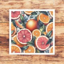 Citrus Orange Lemon Fresco e Verão Amarelo