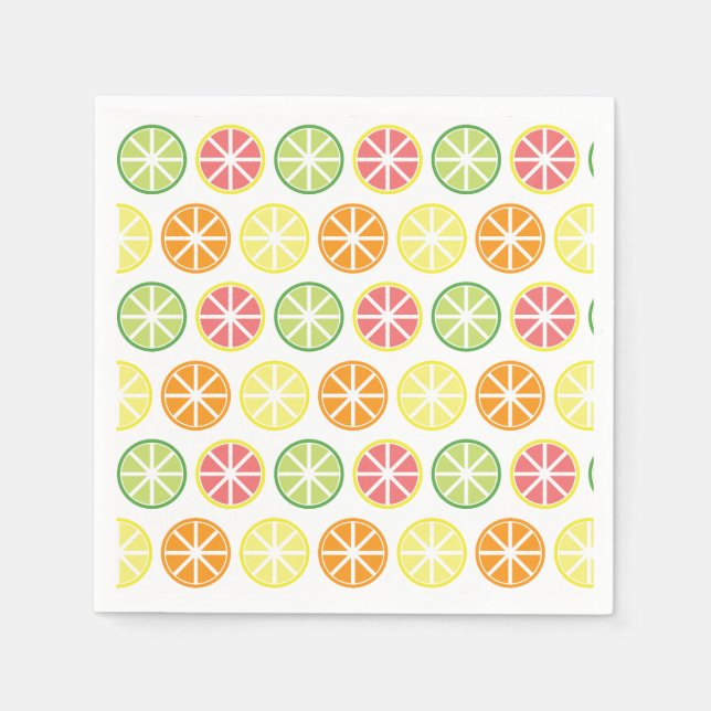 Guardanapo De Papel Citrus Pattern Paper Napkins (Frente)