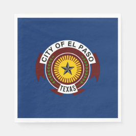 Guardanapo De Papel City Flag de El Paso (Texas)